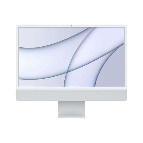 Apple iMac with 4.5K Retina display - All-in-one - M1 - RAM 8 GB - SSD 256 GB - M1 8-core GPU - GigE - WLAN: Bluetooth 5.0, 802.11a/b/g/n/ac/ax - macOS Monterey 12.0 -monitor: LED 24" 4480 x 2520 (4.5K) - tastiera: italiana - argento